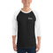 3/4 sleeve raglan shirt - Too Blessed 2 Be Stressed 